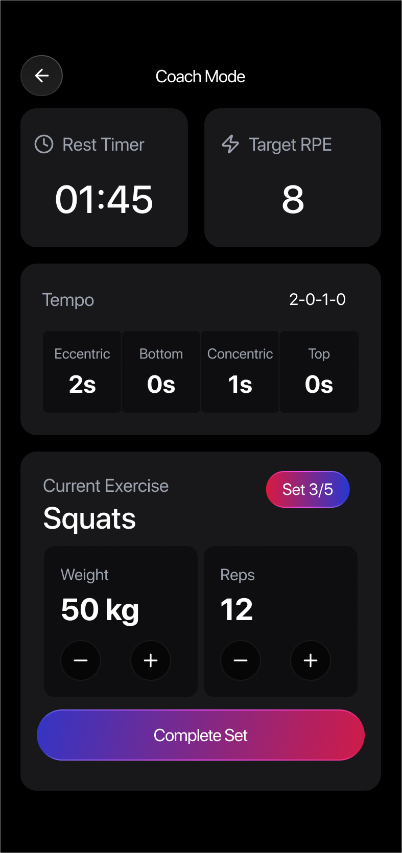 Coach Mode Routines